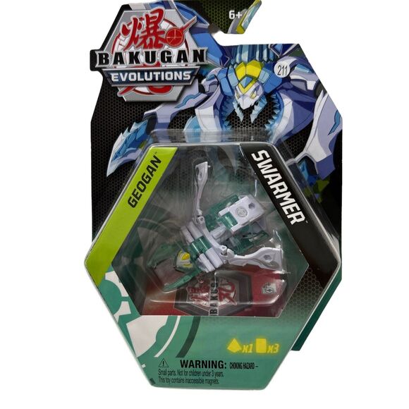 Bakugan Evolutions Geogan SWARMER , Collectible Action Figure with Trading Cards - Picture 1 of 10